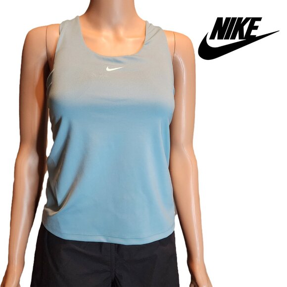 Nike Tops - Nike Dri-Fit Swoosh Bra Tank NWT Blue Small